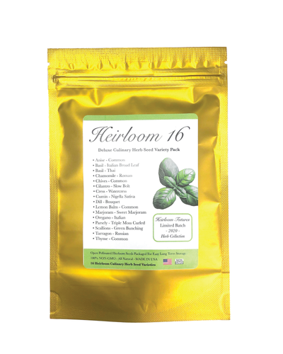 Heirloom 16 Herb Varieties