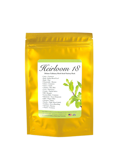 Heirloom 18 Herb Varieties