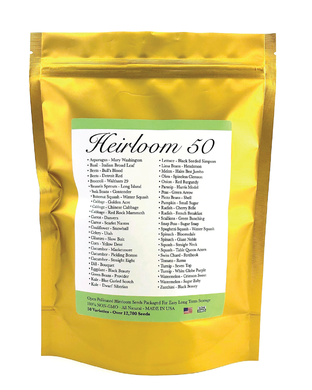 NEW! Heirloom 50 Vegetable & Herb Varieties